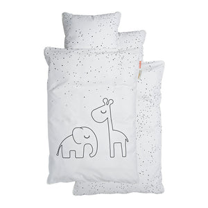 Done by Deer Dreamy Dots Bedlinen - White 70*140