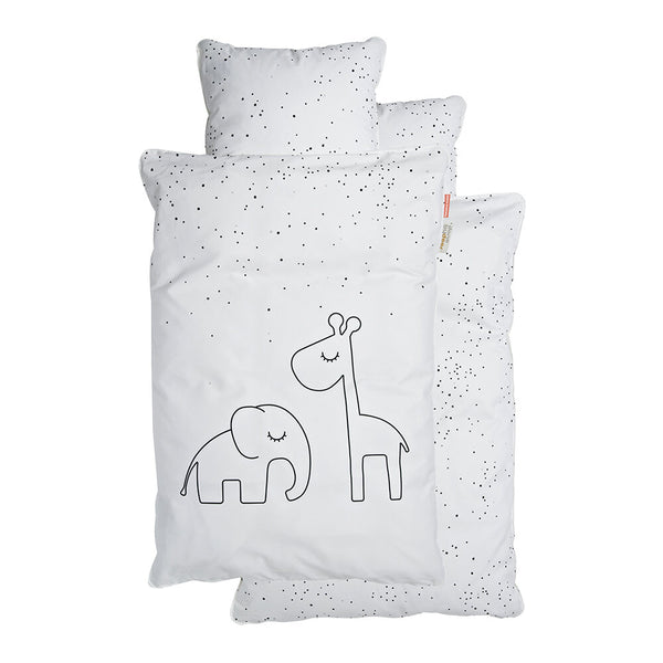 Done by Deer Dreamy Dots Bedlinen - White 70*140