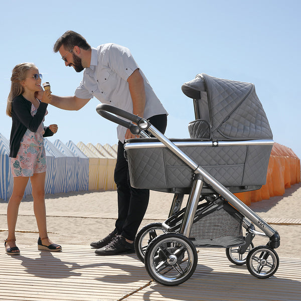 Bebecar Set Pram Via+ With Car Seat & Bag Sp-033