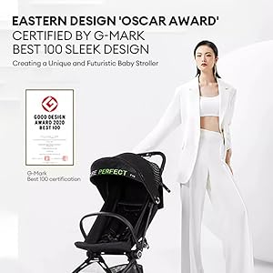 GB Fyn Plus Carbon Fiber Stroller – Ultra-Lightweight Compact Travel Stroller