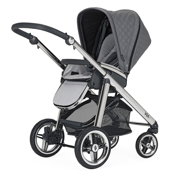 Bebecar Set Pram Via+ With Car Seat & Bag Sp-033