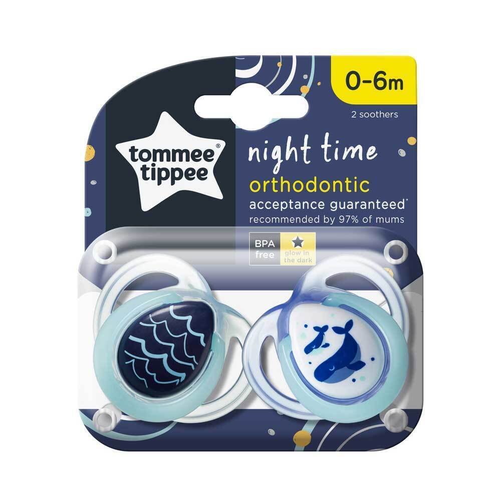 TOMMEE TIPPEE 2X 0-6M NIGHT SOOTHER