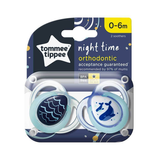 TOMMEE TIPPEE 2X 0-6M NIGHT SOOTHER