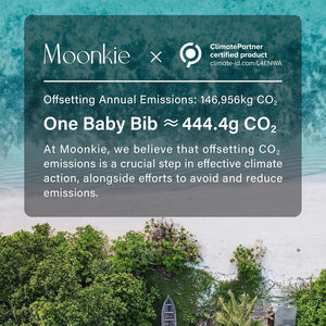 Moonkie Silicone Baby Bibs – Waterproof, BPA-Free Feeding Bibs (2-Pack)