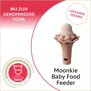 Moonkie Silicone Baby Fruit Feeder with Freezer Tray – (2-Pack, 4M+)