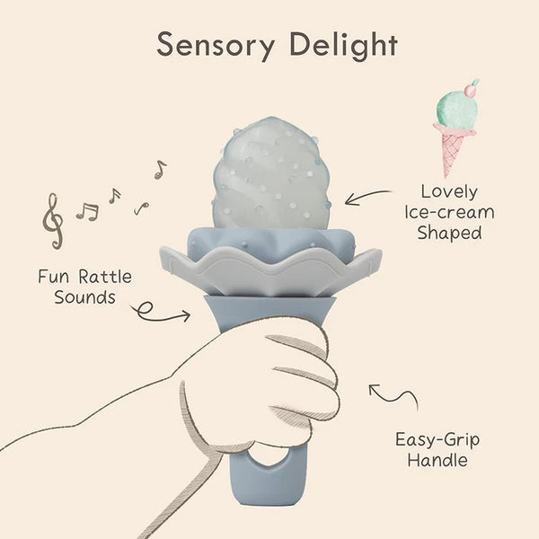 Moonkie Silicone Baby Fruit Feeder with Freezer Tray – (2-Pack, 4M+)