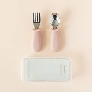 Moonkie Baby Stainless Steel Spoon & Fork Set