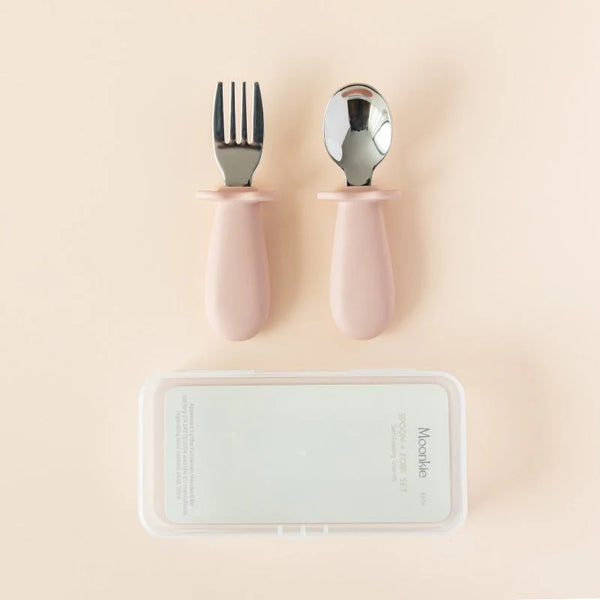 Moonkie Baby Stainless Steel Spoon & Fork Set