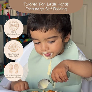 Moonkie Baby Stainless Steel Spoon & Fork Set