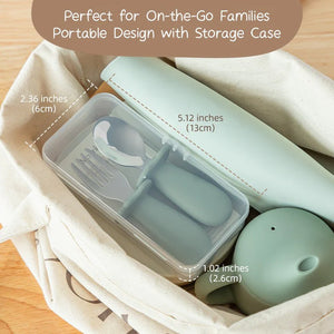 Moonkie Baby Stainless Steel Spoon & Fork Set