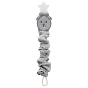 Babyjem Pacifier Clip Silk Grey Pacifier Holder