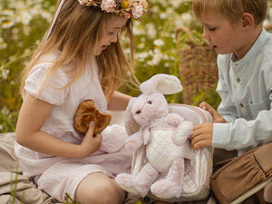 Moonkie Hug & Go Toddler Plush Backpack Rosie Hop The Bunny