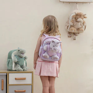 Moonkie Hug & Go Toddler Plush Backpack Lilac The Unicorn