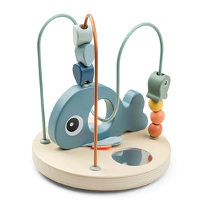 Done By Deer Bead Maze Blue Wally Wooden Activity Toy