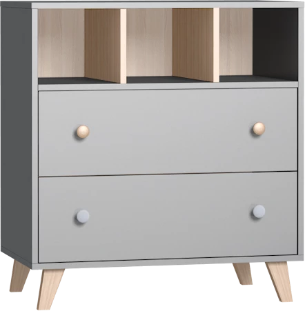 Faktum Colette Convertible Baby Dresser – Hettich Soft-Close Drawers