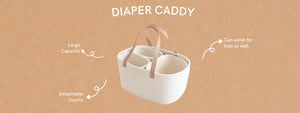Little Baby Rope baby diaper caddy with storage