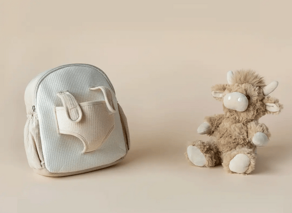 Moonkie Hug & Go Toddler Plush Backpack Highland Cow