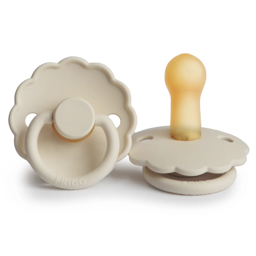 FRIGG Daisy Latex  Pacifier 6-18M 1-Pack Cream