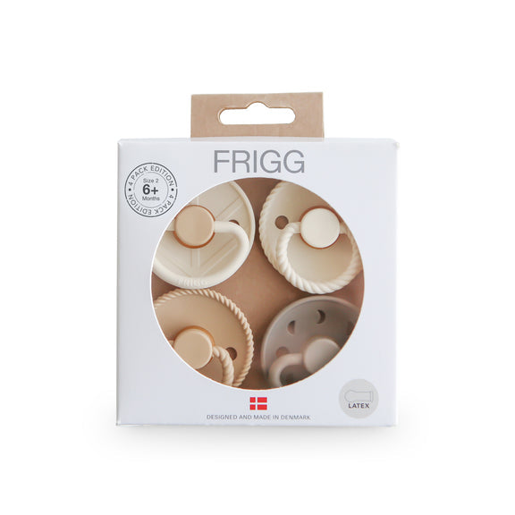 Frigg Latex Pacifier 0-6M 4-Pack Crystal Sparkle