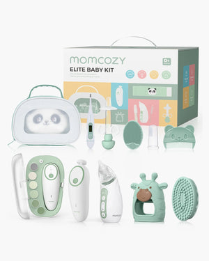 Momcozy Elite Baby Healthcare & Grooming Kit – 10pc All-in-1 Newborn Essentials Gift Set