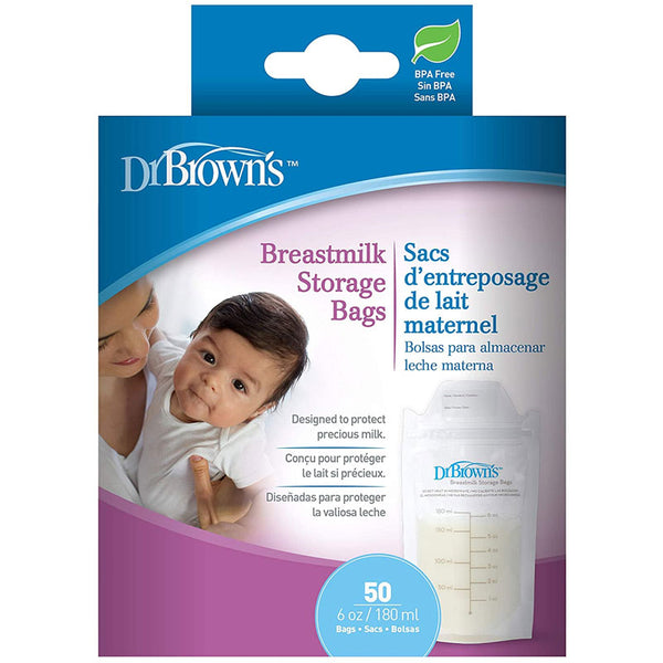 Dr. Brown’s Breast Milk Storage Bags Leakproof Cushioned Design