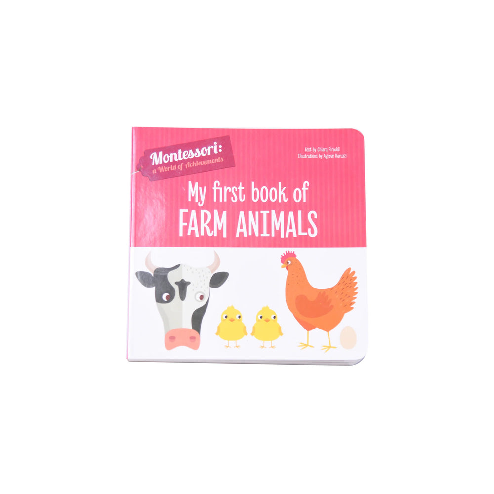 My First Book Of Farm Animals Montessori Black And White Board Book