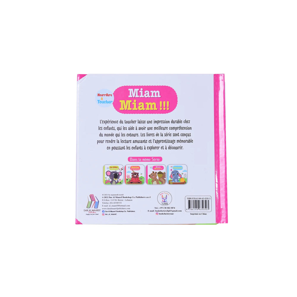 Miam Miam !!! Nourriture A Toucher Sensory Book