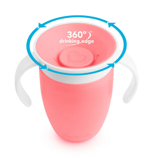 Munchkin Miracle 360° Trainer Cup 7oz Pink