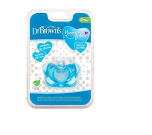 Dr. Brown's 0M+ Pacifier Stage 1 Blue Silicone Soother