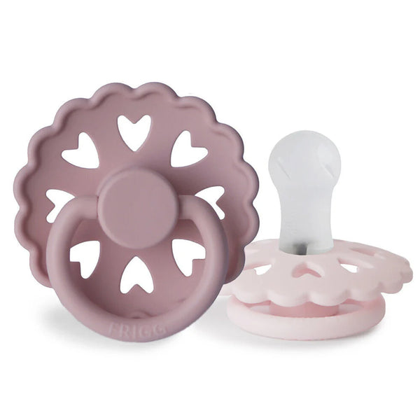 FRIGG Fairytale Silicone Pacifier 0-6M 2-Pack The Little Mermaid/the Snow Queen