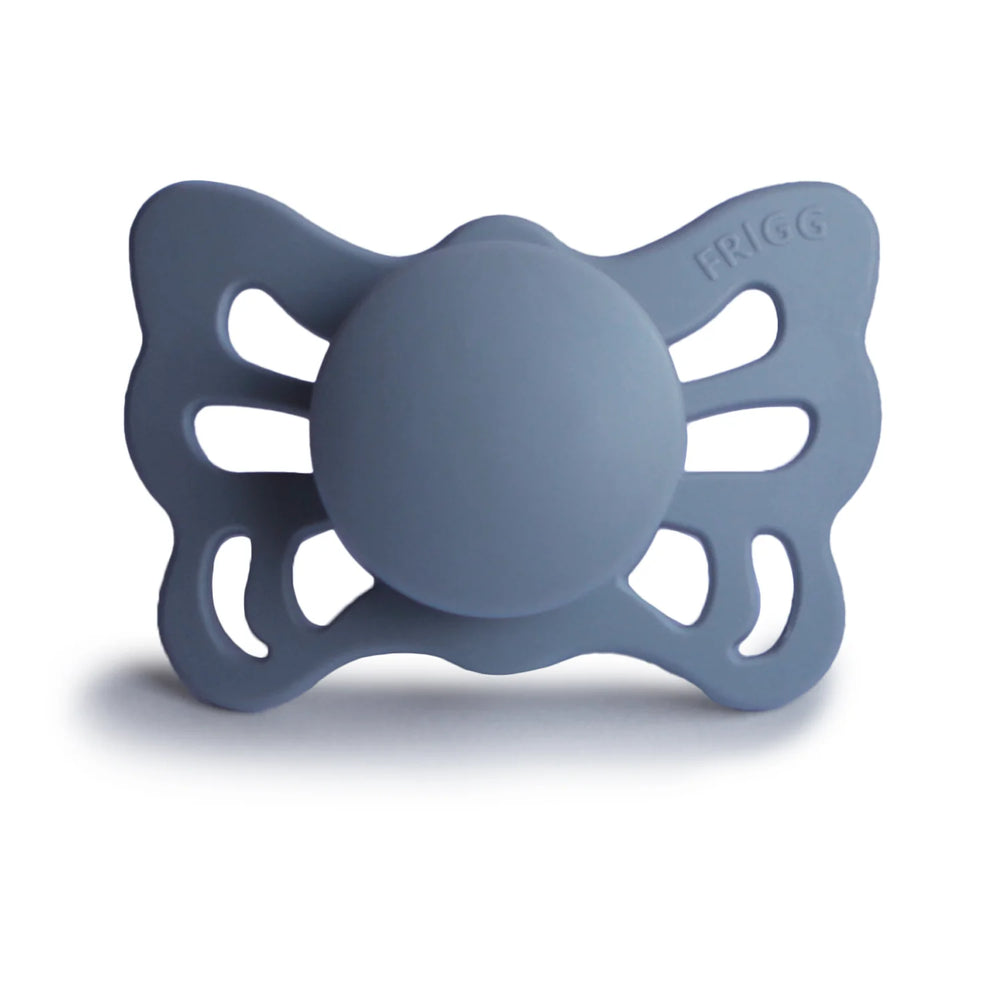FRIGG Butterfly  Silicone Pacifier 0-6M 1-Pack Slate