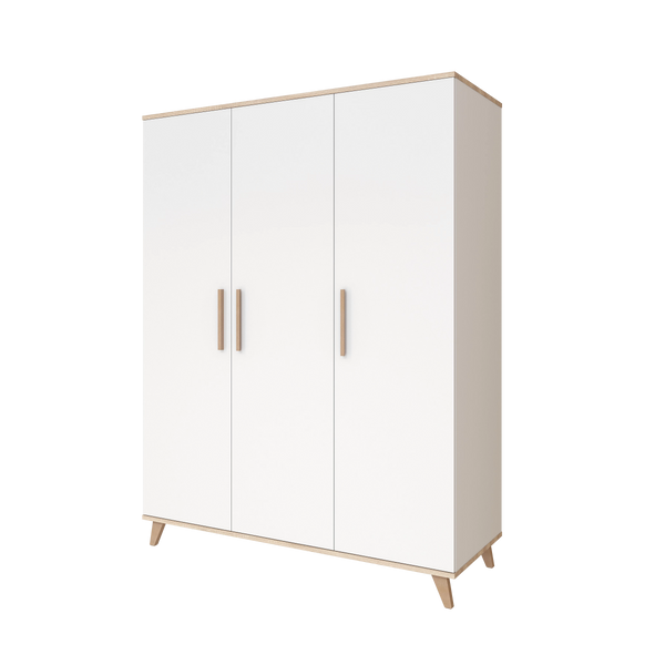 Faktum Flip White & Oak XL Wardrobe – Large Nursery Storage, Soft-Close Doors