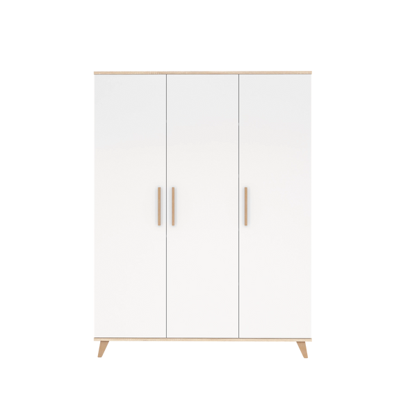 Faktum Flip White & Oak XL Wardrobe – Large Nursery Storage, Soft-Close Doors