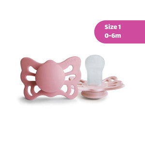 FRIGG Butterfly  Silicone  Pacifier 0-6M 1-Pack Cedar
