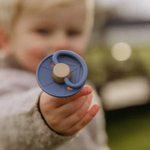 FRIGG Round Latex Pacifier 0-6M 4-Pack Skyline Serenity