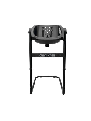 CharliChair 2-in-1  Baby Bath Chair - Black With Cushion