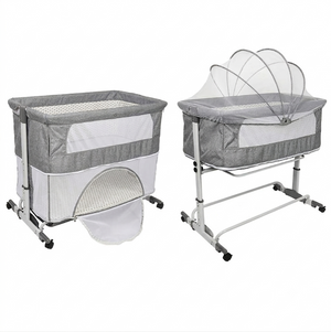 Miila 3 In 1 Baby Bedside Sleeper & Park, Adjustable Cot