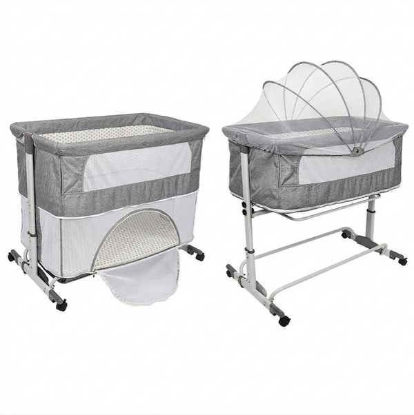 Miila 3 In 1 Baby Bedside Sleeper & Park, Adjustable Cot
