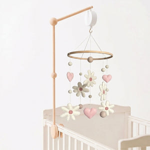 Miila Pink Daisy Flower Baby Nursery Mobile – Pink