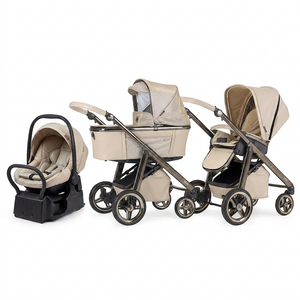 Bébécar Baby Stroller Travel System with Carrycot, Seat & Group 0+ Car Seat