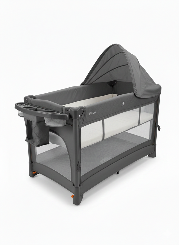 Miila 3-in-1  Magic Fold Baby Playpen & Bassinet – Portable, one hand fold , Breathable Mesh