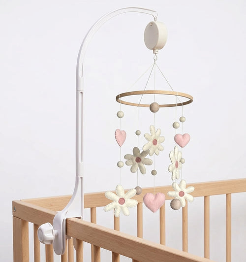 Miila Pink Daisy Flower Baby Nursery Mobile – Pink