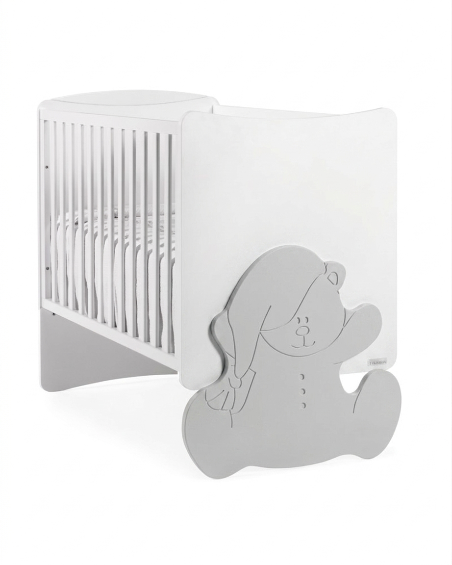Trama Kuma Baby Cot – Bunny Design 140x70cm | White