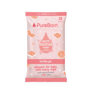 Pureborn Pure Moisture Baby Wipes with Organic Grapefruit Extract