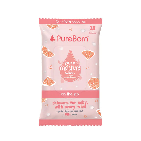 Pureborn Pure Moisture Baby Wipes with Organic Grapefruit Extract