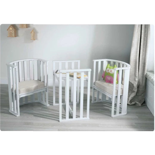 Trama Cot Bed Round white