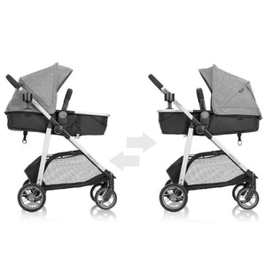 Evenflo Omni Plus Modular Travel System with LiteMax Sport Infant Car Seat – Mylar Gray