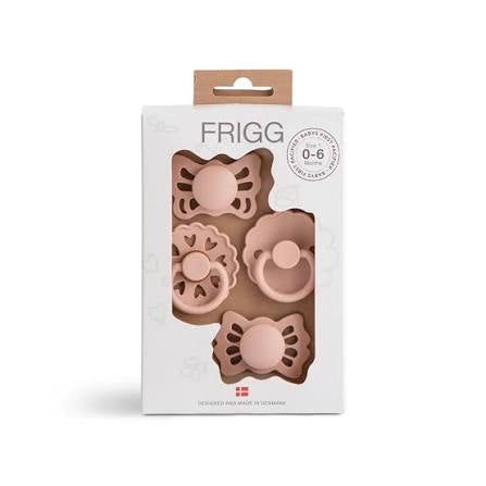 FRIGG
 First
 pacifier? 4
pack - 0-6M
 Floral Heart- Blush