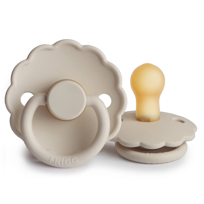 FRIGG Daisy Latex  Pacifier 1-Pack Sandstone