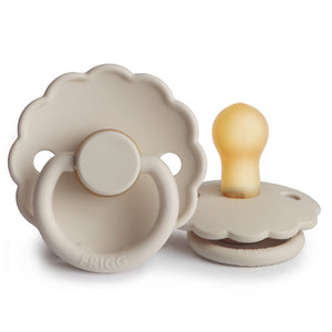 FRIGG Daisy Latex  Pacifier 1-Pack Sandstone